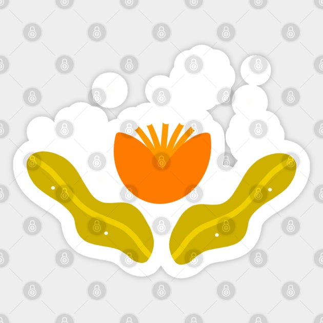 Orange Flowers Sticker by MondyMornin